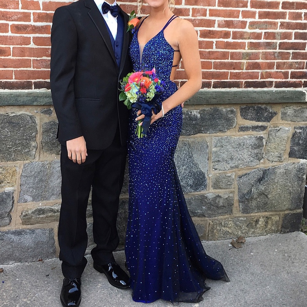 Blue/Black ombré Prom Dress